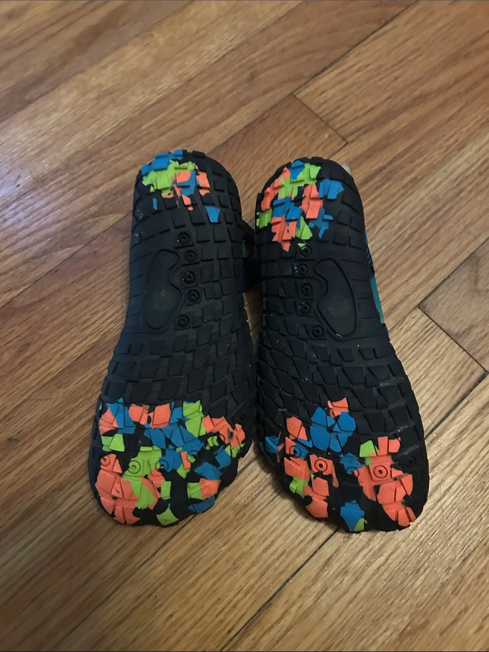 Kids Water Shoes — Orange, Yellow & Blue Active Slip-On